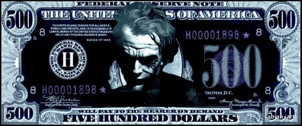 The Joker 500 Dollar 200x80x4cm