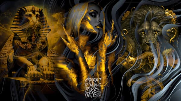 Fabian "Great things take time" 160x90x3cm